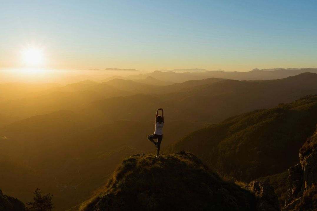 Online yoga session